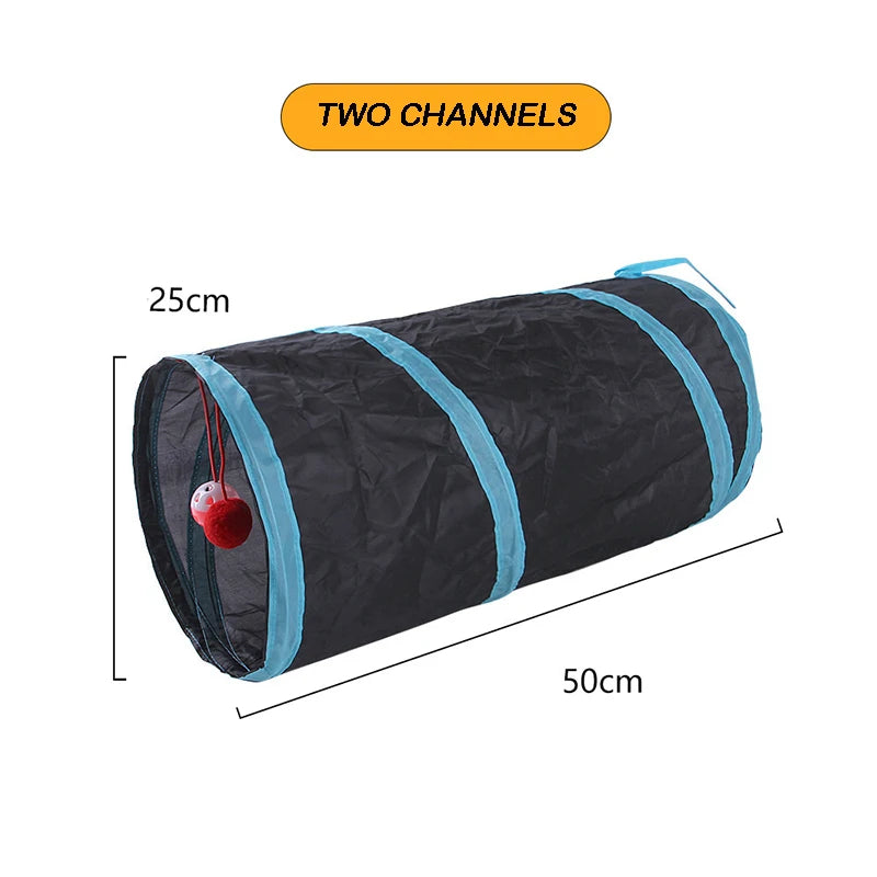Túnel plegable de juego para gatos RumboPata
