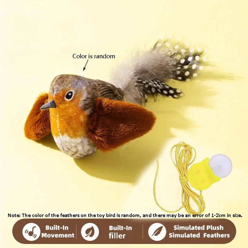 Juguete pájaro con sonido para gatos RumboPata