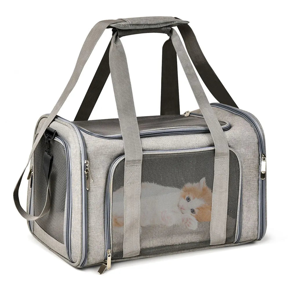 Transportín de viaje reforzado para mascotas RumboPata