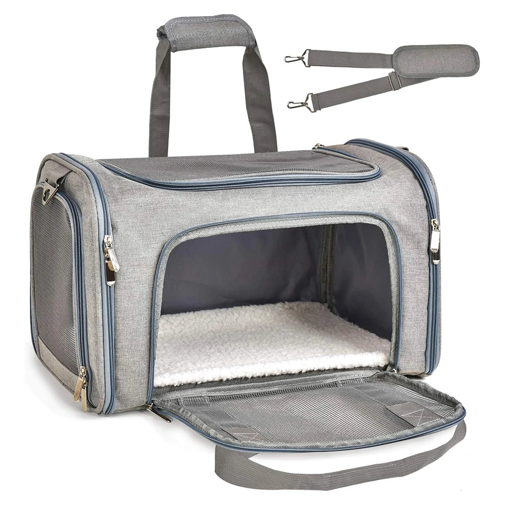 Transportín plegable para perro y gato RumboPata