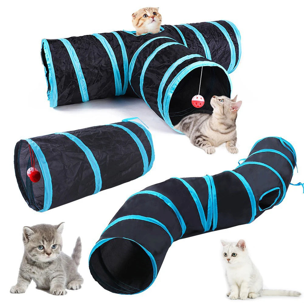 Túnel plegable de juego para gatos RumboPata