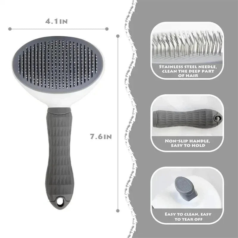 Cepillo autolimpiable para perros y gatos RumboPata