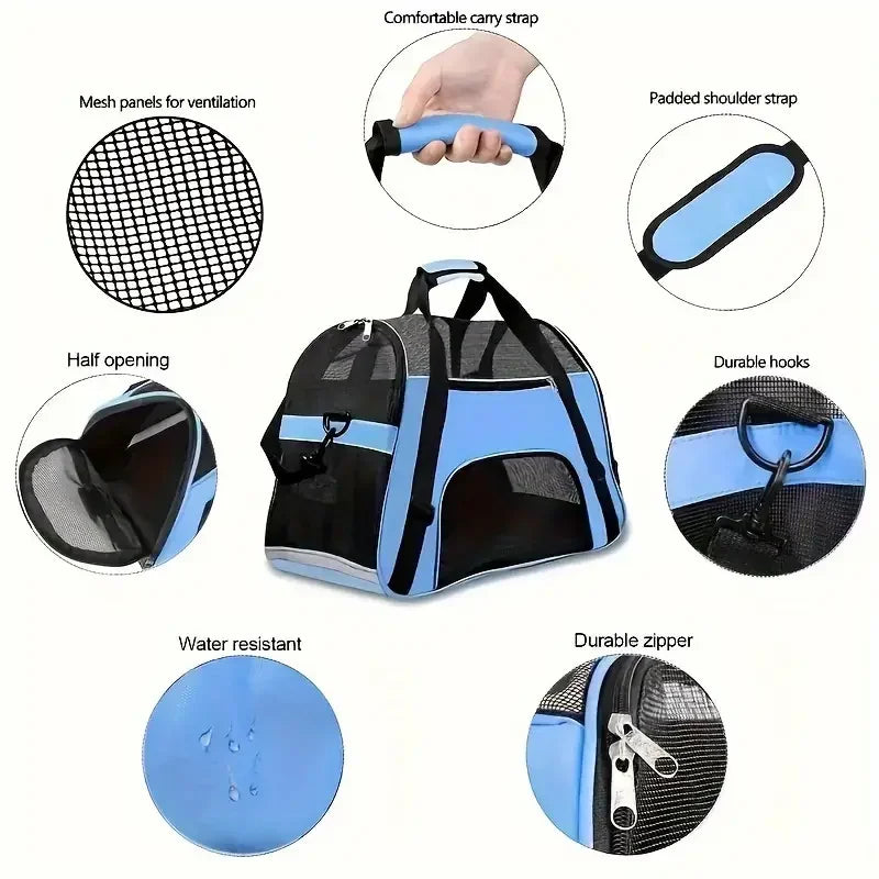 Transportín ventilado de viaje RumboPata
