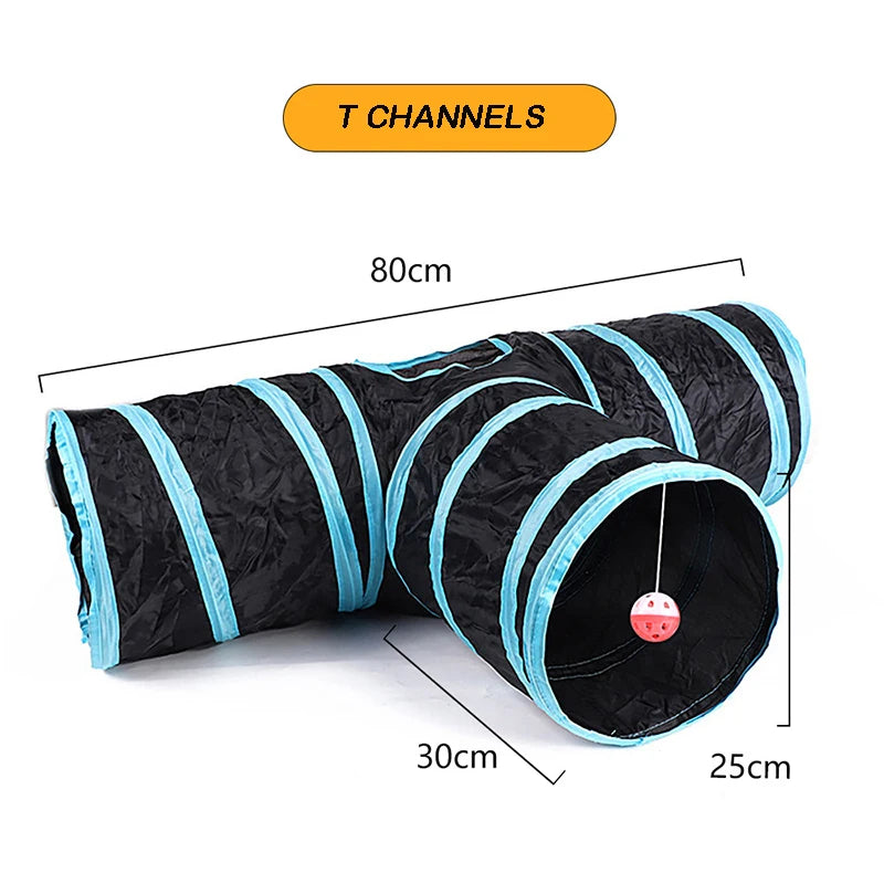 Túnel plegable de juego para gatos RumboPata