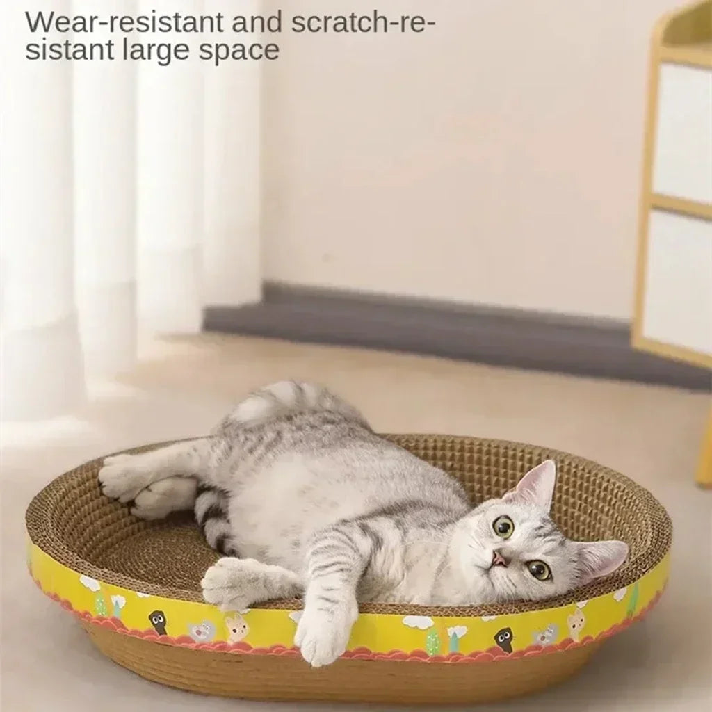 Cama rascadora de cartón para gatos RumboPata