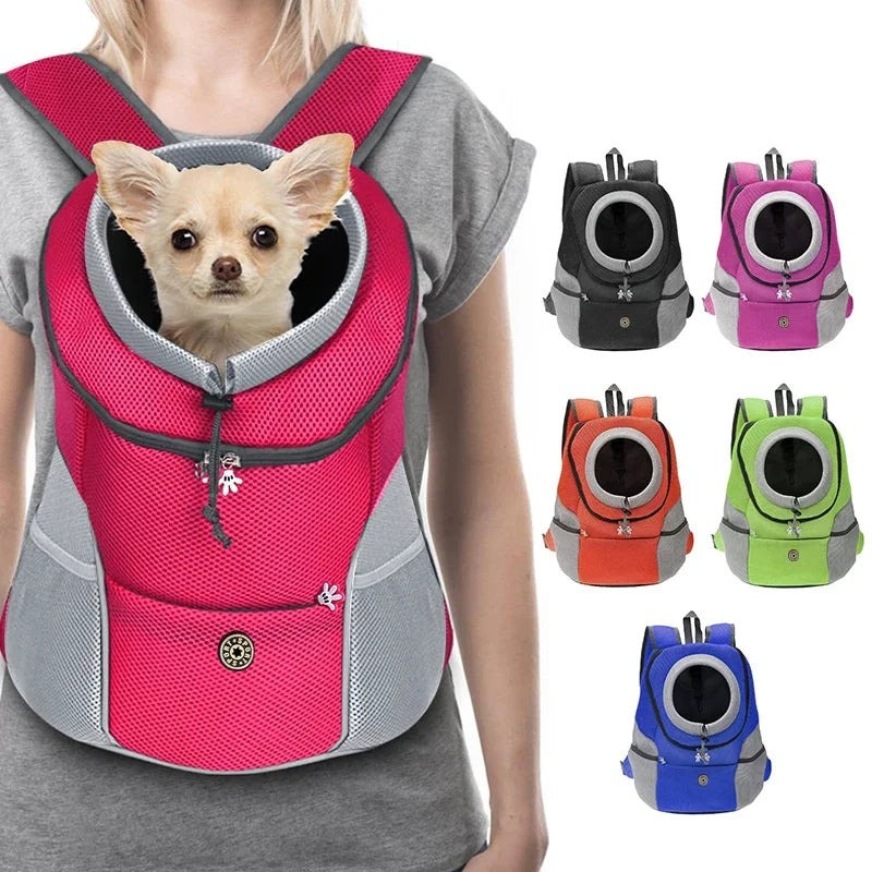 Mochila frontal reflectante para mascotas RumboPata